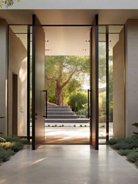 Pivot door-dimensions